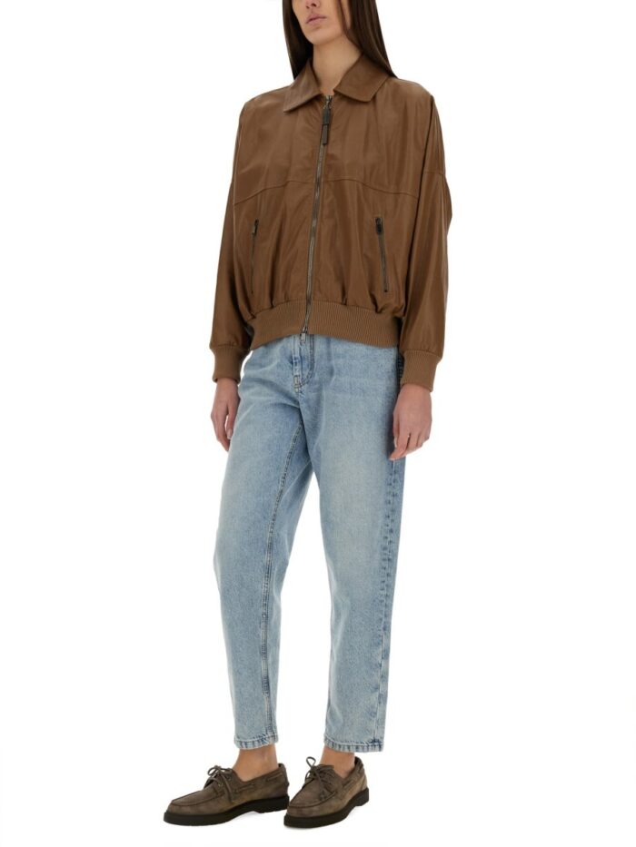 Brunello Cucinelli "BAGGY TAPERED" DENIM PANTS