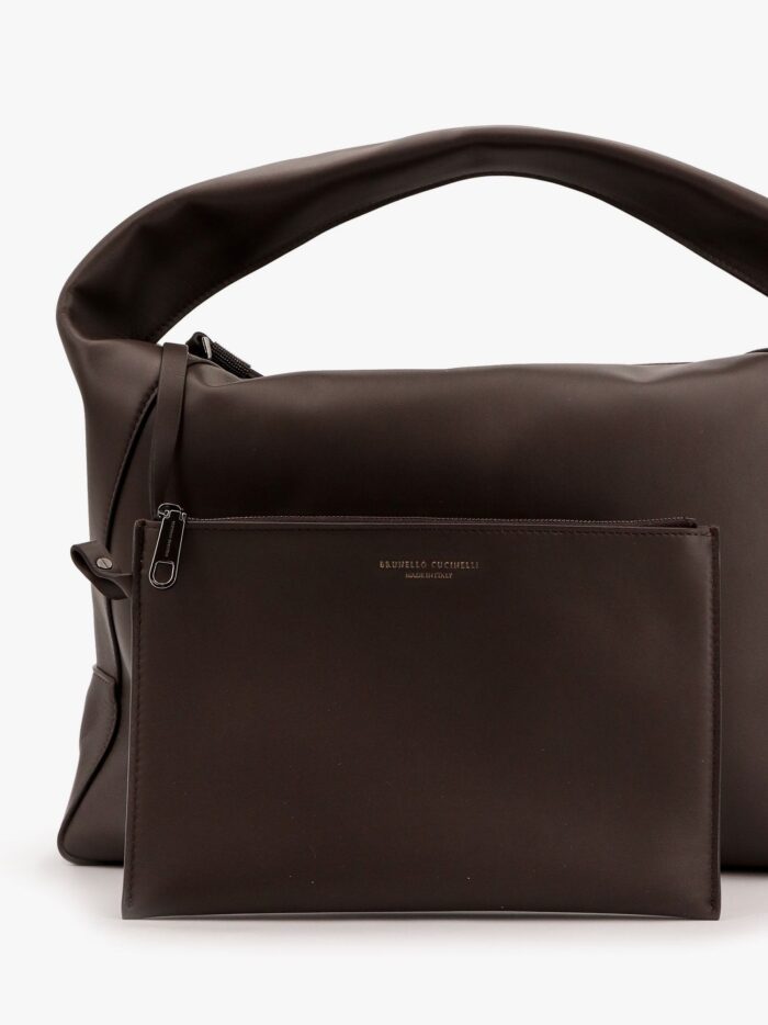 Brunello Cucinelli Bc Duo Big Hobo Leather Shoulder Bag