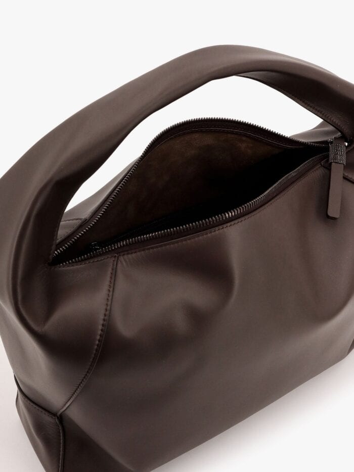 Brunello Cucinelli Bc Duo Big Hobo Leather Shoulder Bag