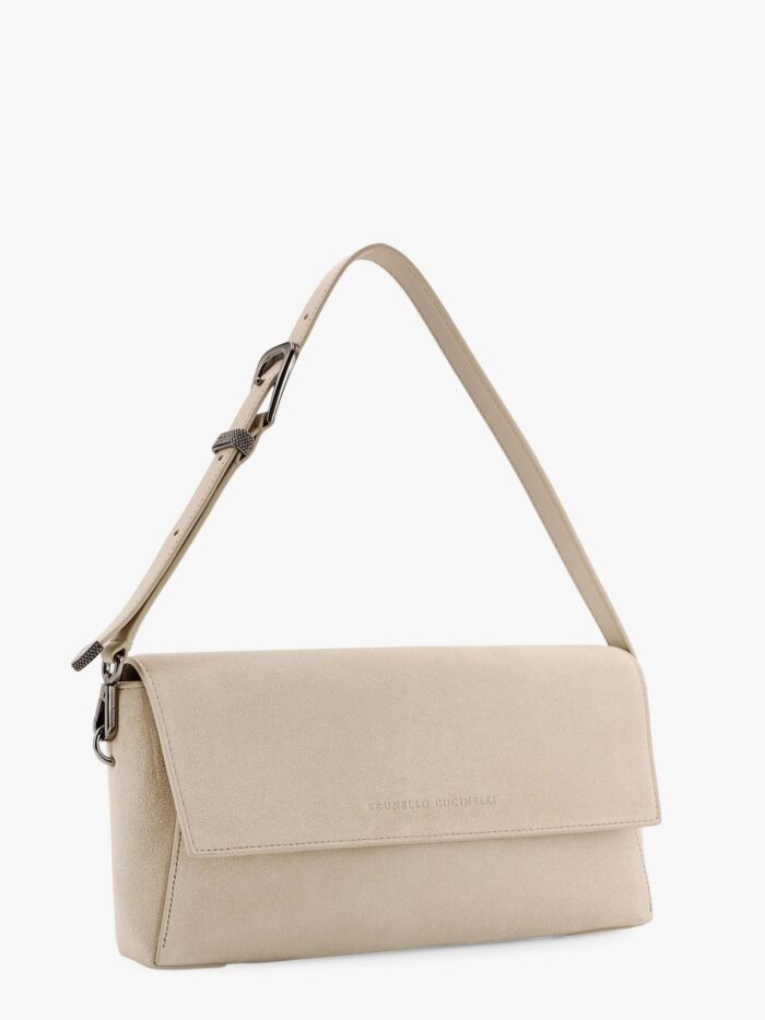 Brunello Cucinelli Bc Duo Clutch Bag In Suede With Monili