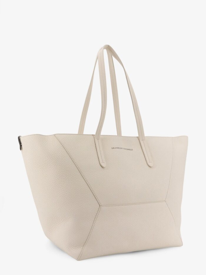 Brunello Cucinelli BC Duo Hammered Leather Crossbody Bag