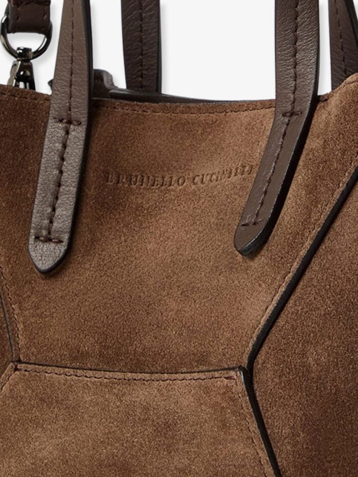 Brunello Cucinelli BC Duo Mini Suede Crossbody Bag