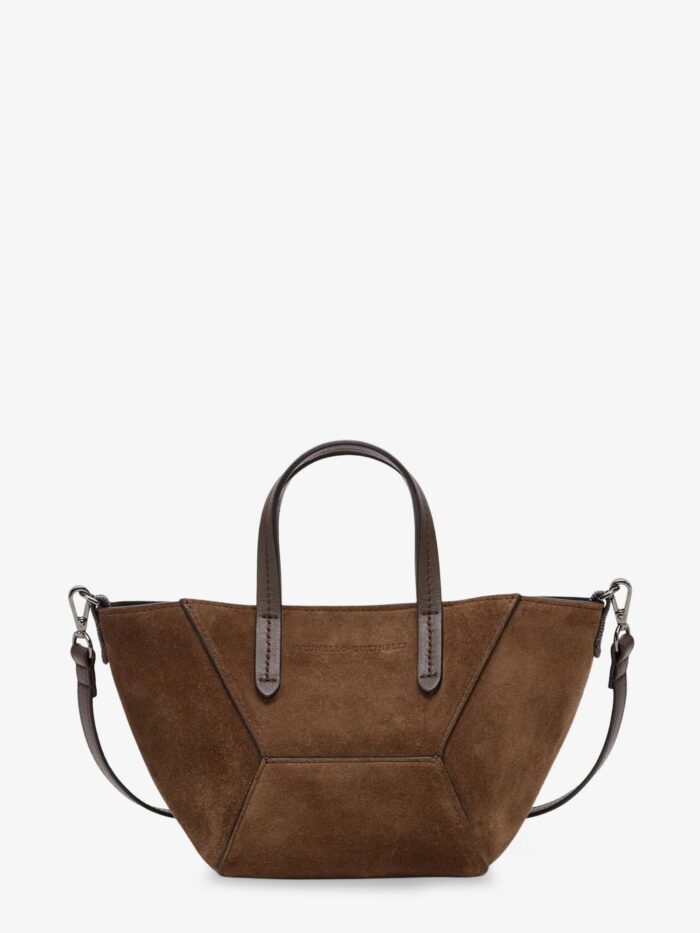 Brunello Cucinelli BC Duo Mini Suede Crossbody Bag