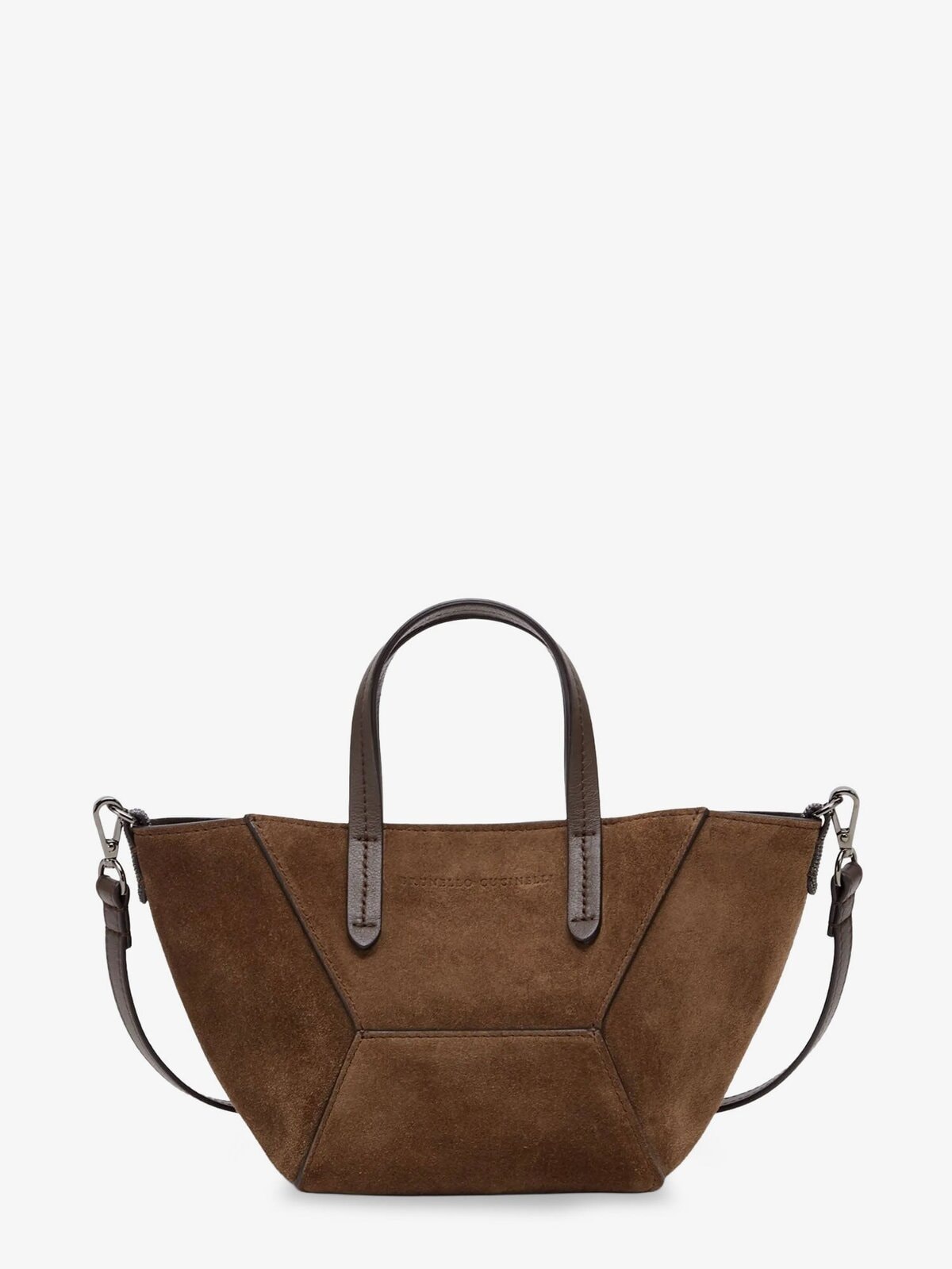 Brunello Cucinelli BC Duo Mini Suede Crossbody Bag