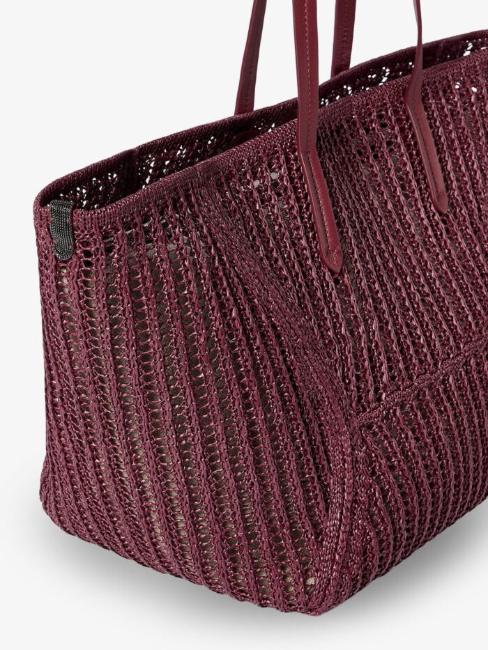 Brunello Cucinelli BC Duo Raffia Shoulder Bag