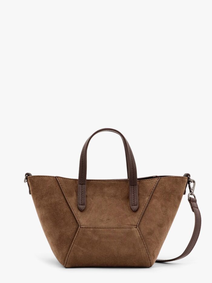 Brunello Cucinelli Bc Duo Suede Bag With Monili Details