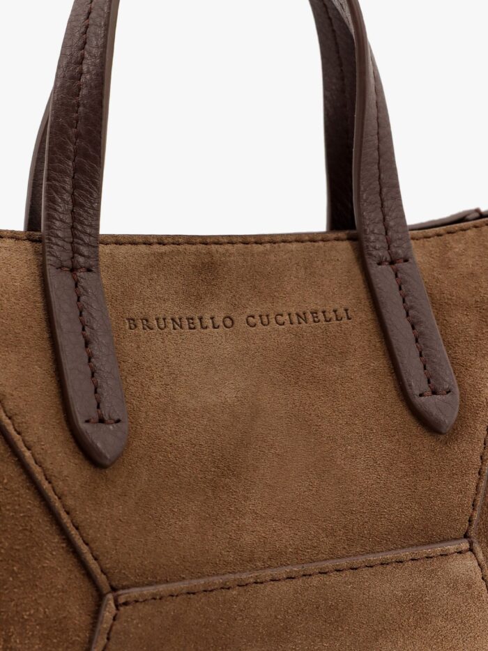 Brunello Cucinelli Bc Duo Suede Bag With Monili Details