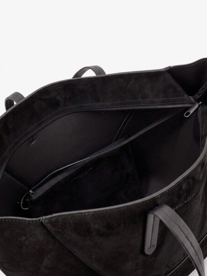 Brunello Cucinelli BC Duo Suede Shoulder Bag With Engraved Logo