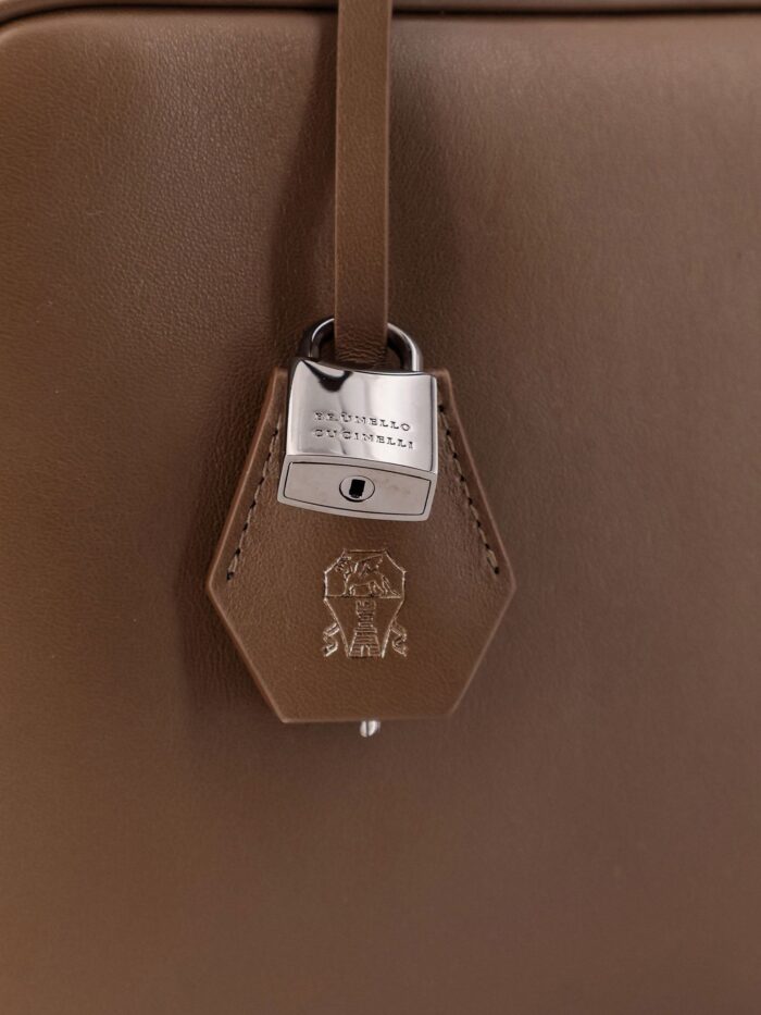 Brunello Cucinelli Boston Explorer Leather Crossbody Bag