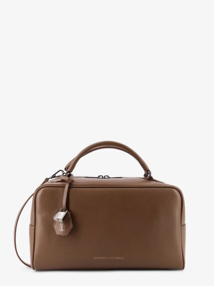 Brunello Cucinelli Boston Explorer Leather Crossbody Bag