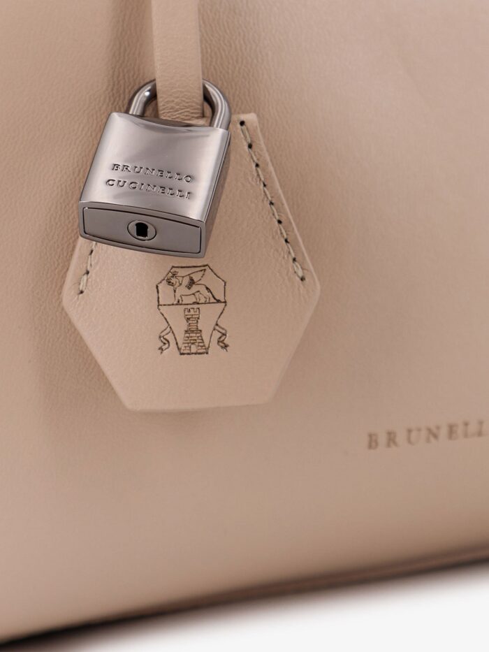 Brunello Cucinelli Boston Explorer Small Leather Crossbody Bag