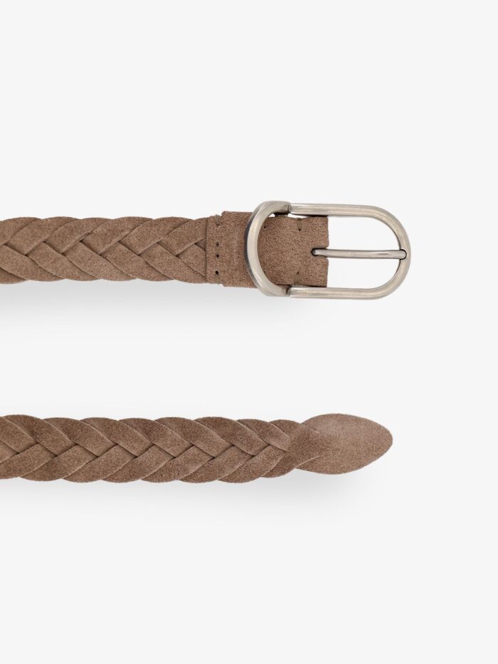 Brunello Cucinelli Braided Suede Belt