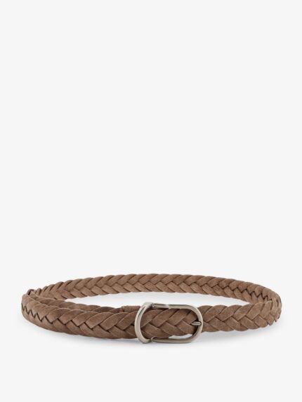 Brunello Cucinelli Braided Suede Belt