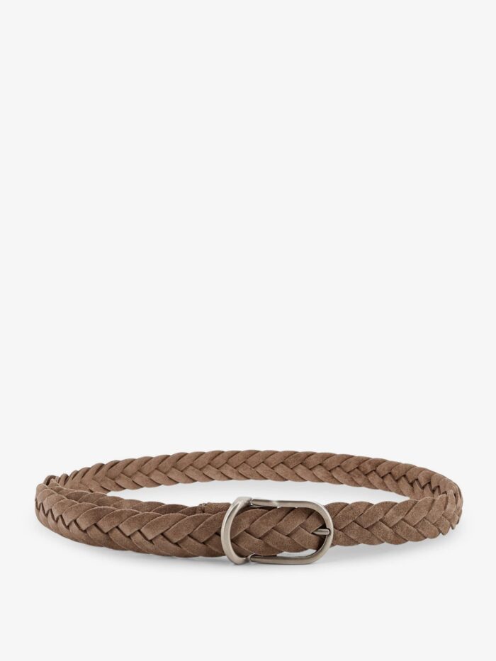 Brunello Cucinelli Braided Suede Belt