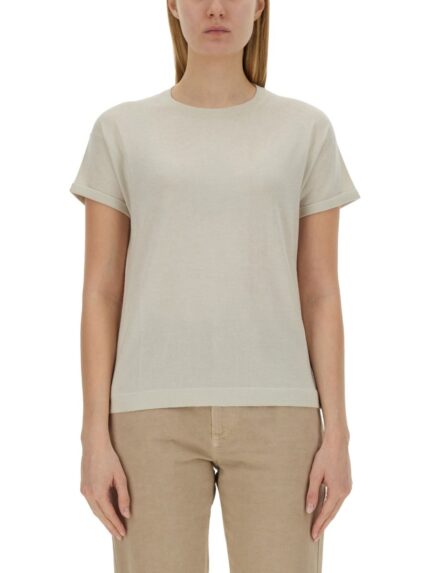 Brunello Cucinelli CASHMERE AND SILK T-SHIRT