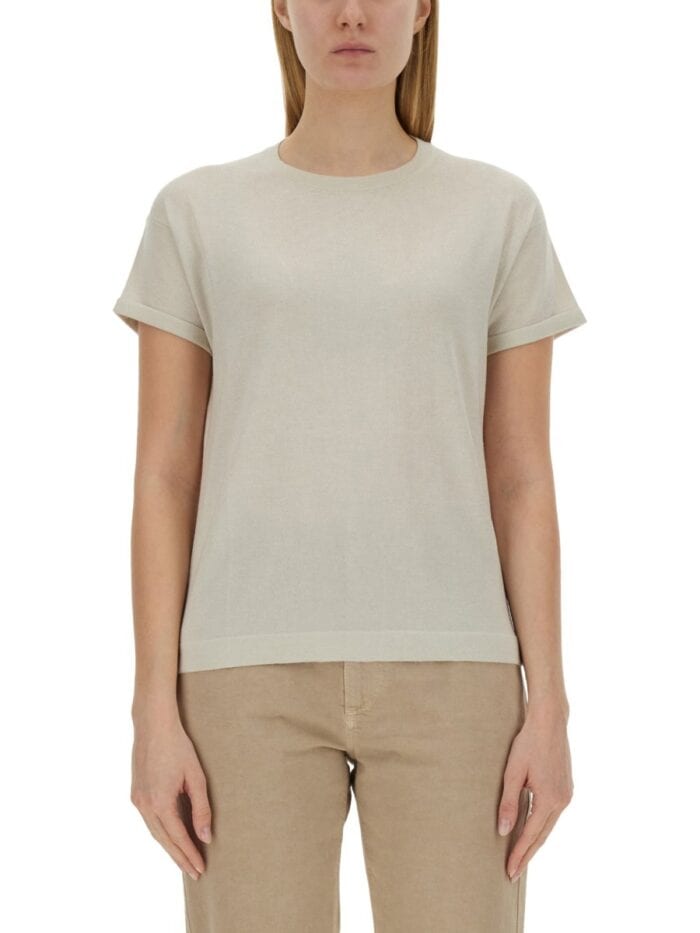Brunello Cucinelli CASHMERE AND SILK T-SHIRT