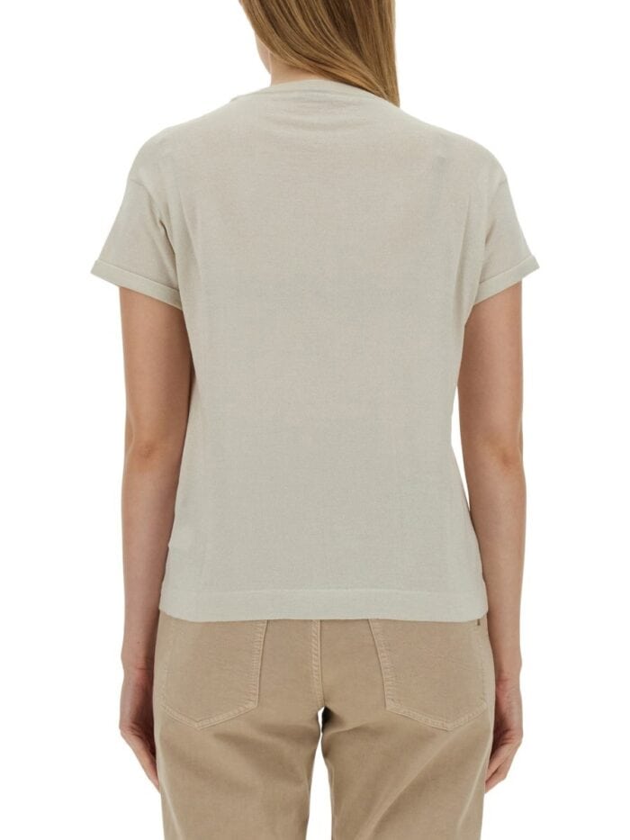 Brunello Cucinelli CASHMERE AND SILK T-SHIRT