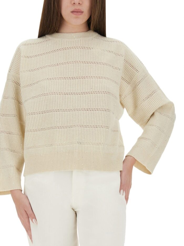 Brunello Cucinelli CASHMERE AND WOOL SWEATER
