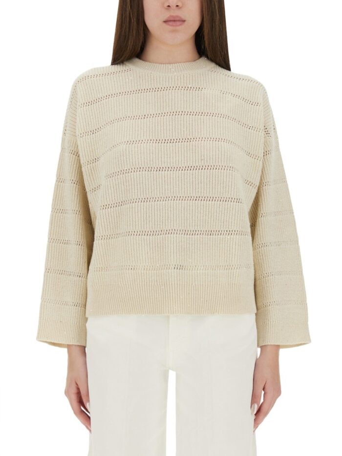 Brunello Cucinelli CASHMERE AND WOOL SWEATER