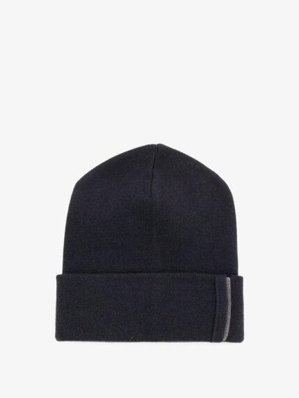 Brunello Cucinelli Cashmere Hat With Monili Detail