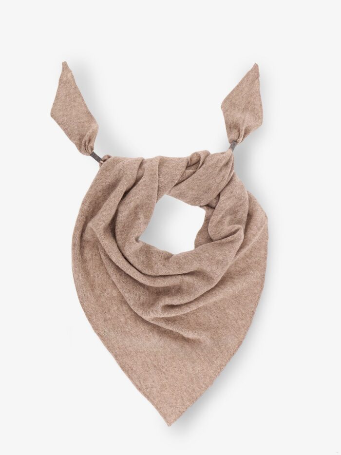 Brunello Cucinelli Cashmere Scarf With Monili Detail