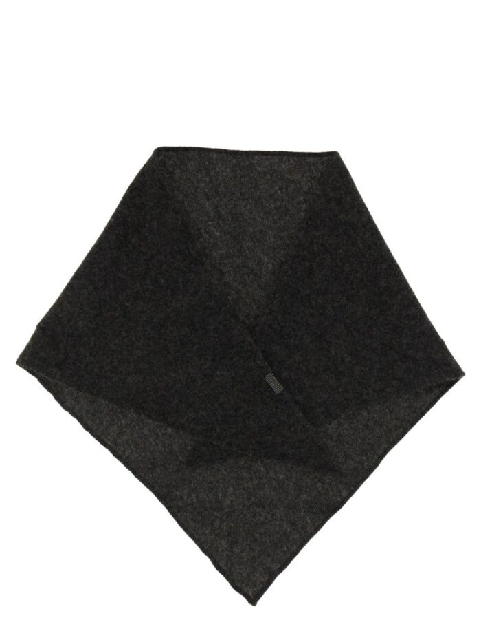 brunello cucinelli cashmere scarf with necklace Brunello Cucinelli CASHMERE SCARF WITH NECKLACE