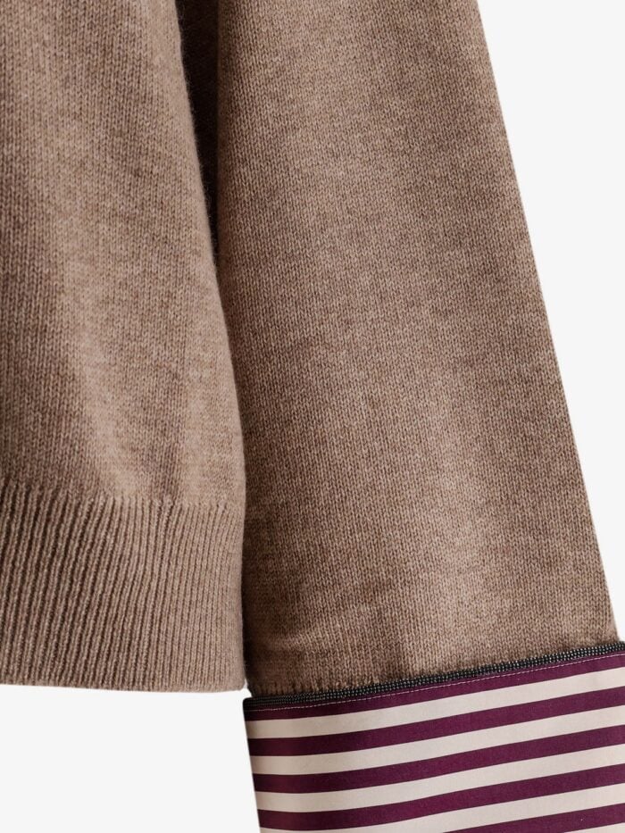 Brunello Cucinelli Cashmere Sweater With Monili Detail