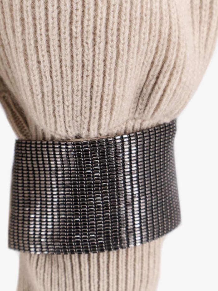 Brunello Cucinelli Cashmere Sweater With Removable Cuffs