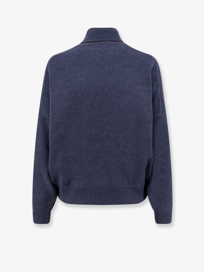 Brunello Cucinelli Cashmere Turtleneck With Monili Detail On The Back