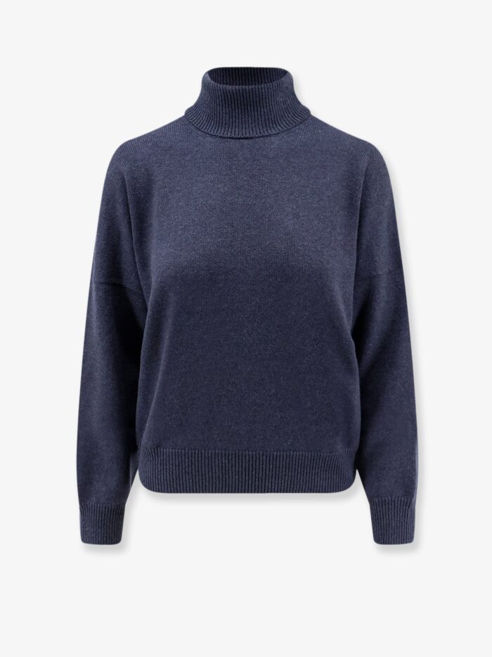 Brunello Cucinelli Cashmere Turtleneck With Monili Detail On The Back