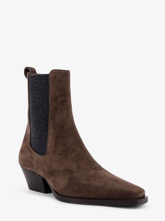 Brunello Cucinelli Chelsea Boot Suede Ankle Boots