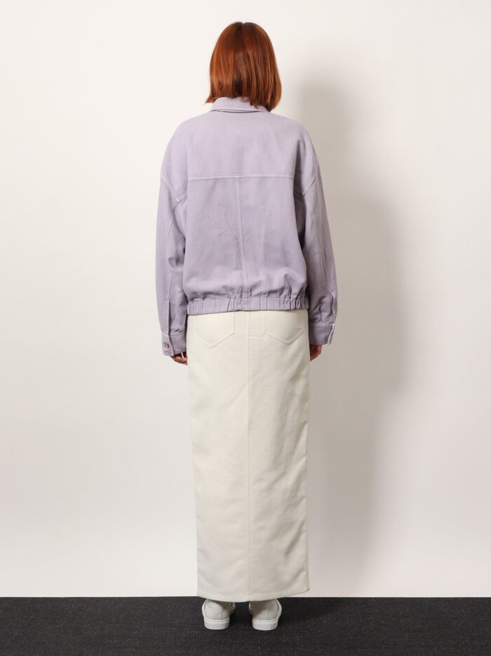 Brunello Cucinelli Cotton And Linen Denim Jacket With Elastic Bottom