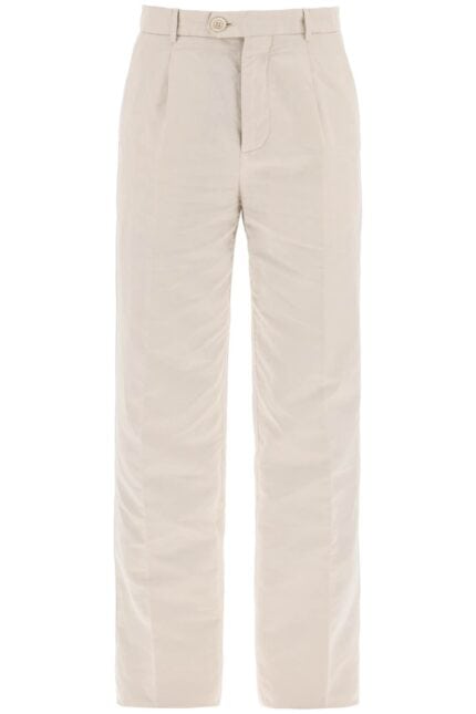 BRUNELLO CUCINELLI Cotton And Linen Gabardine Pants