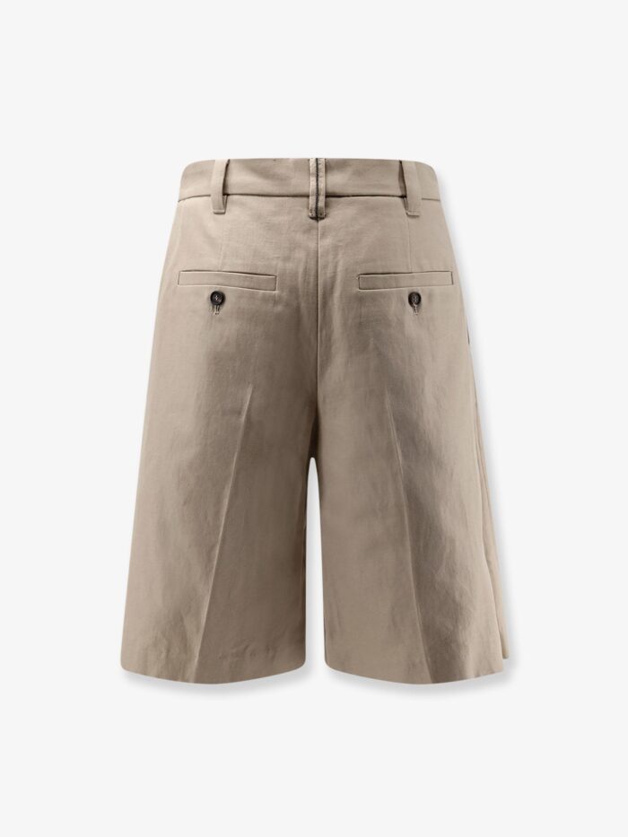 Brunello Cucinelli Cotton And Linen Shorts