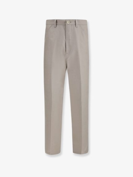 Brunello Cucinelli Cotton And Linen Trousers