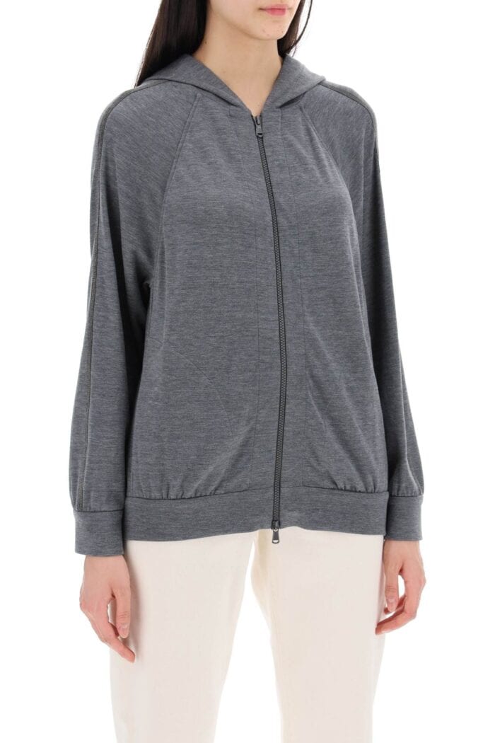 BRUNELLO CUCINELLI Cotton And Silk Blend Knit Sweater.