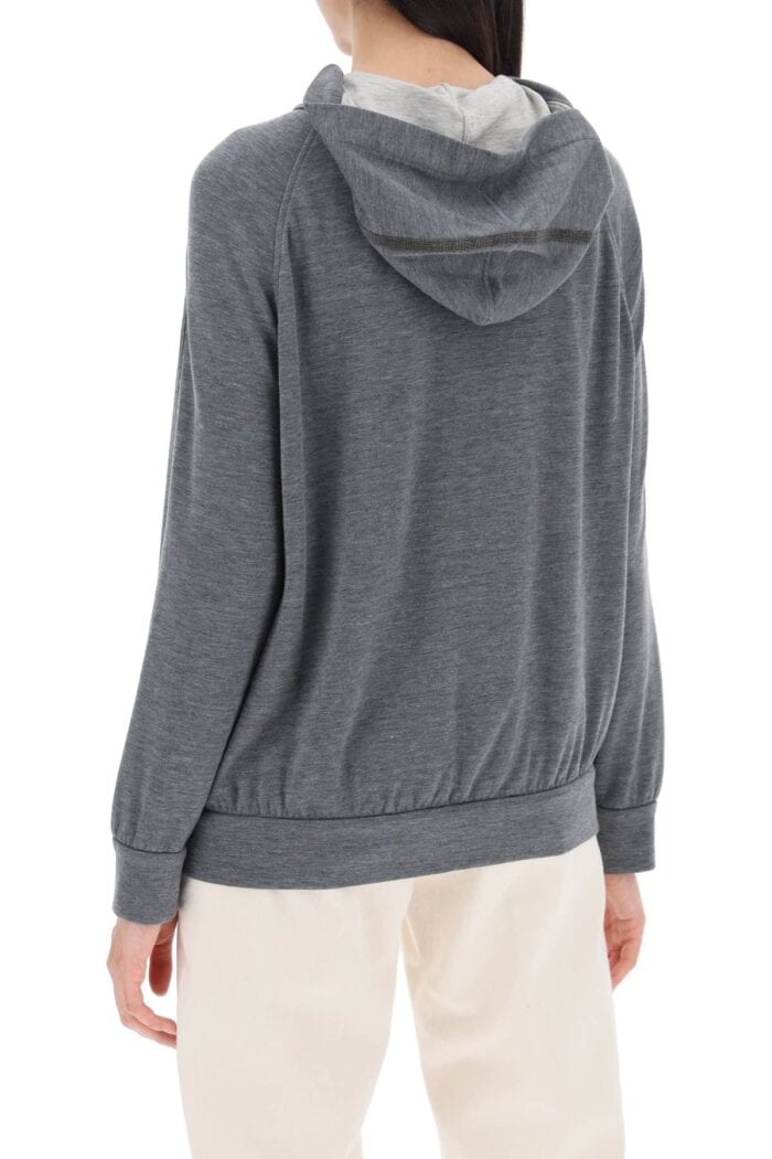 BRUNELLO CUCINELLI Cotton And Silk Blend Knit Sweater.