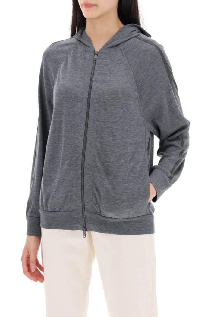 BRUNELLO CUCINELLI Cotton And Silk Blend Knit Sweater.