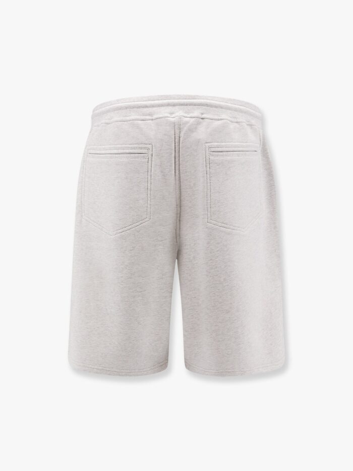 Brunello Cucinelli Cotton Blend Bermuda Shorts With Leather Profiles