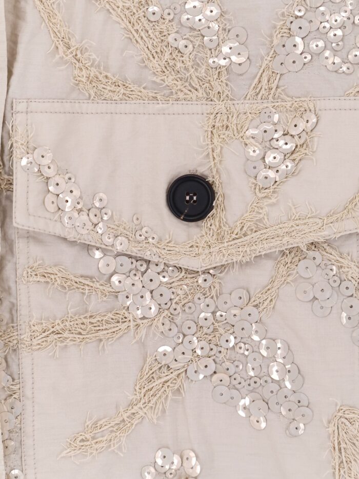 Brunello Cucinelli Cotton Blend Jacket With Embroidery