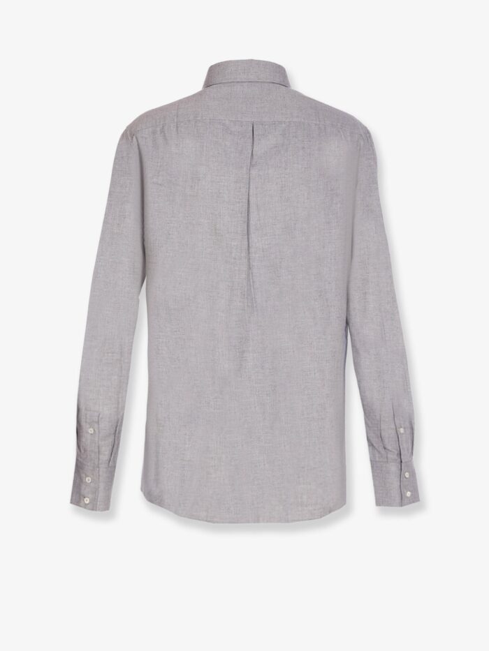 Brunello Cucinelli Cotton Blend Slim Fit Shirt
