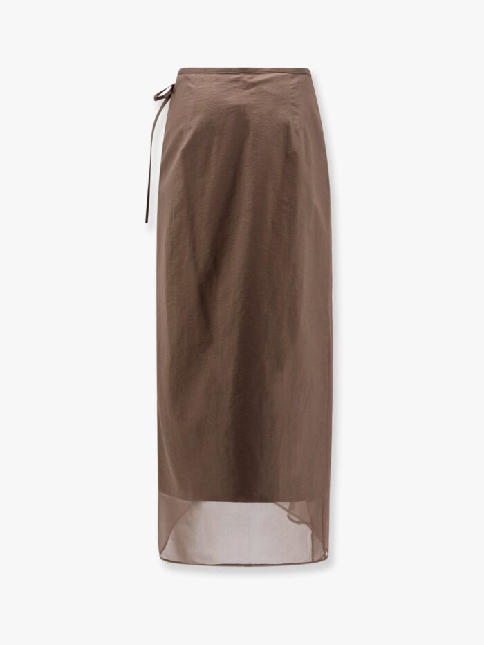 Brunello Cucinelli Cotton Blend Wrap-around Skirt