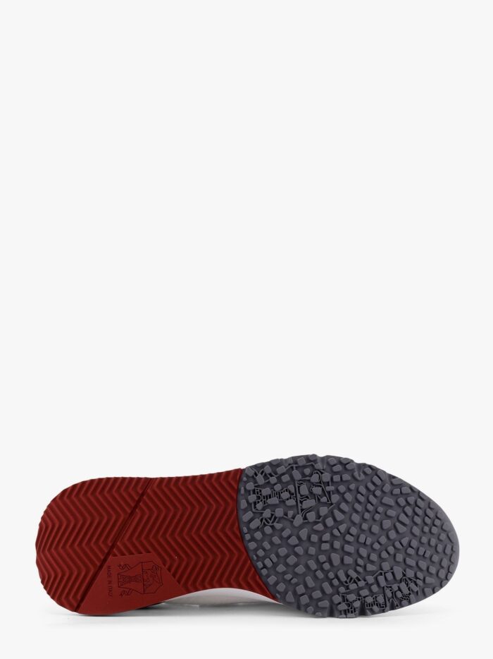 Brunello Cucinelli Cotton Knit Sneakers With Leather Inserts