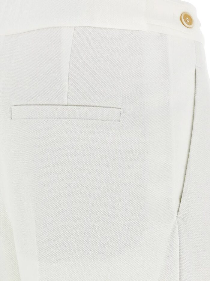 brunello cucinelli cotton piquet trousers Brunello Cucinelli Cotton Piquet Trousers