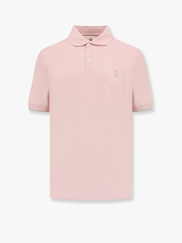 Brunello Cucinelli Cotton Polo Shirt With Iconic Embroidery