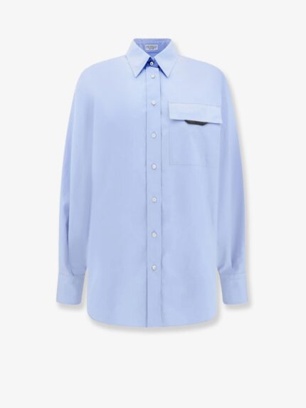 Brunello Cucinelli Cotton Shirt With Bow
