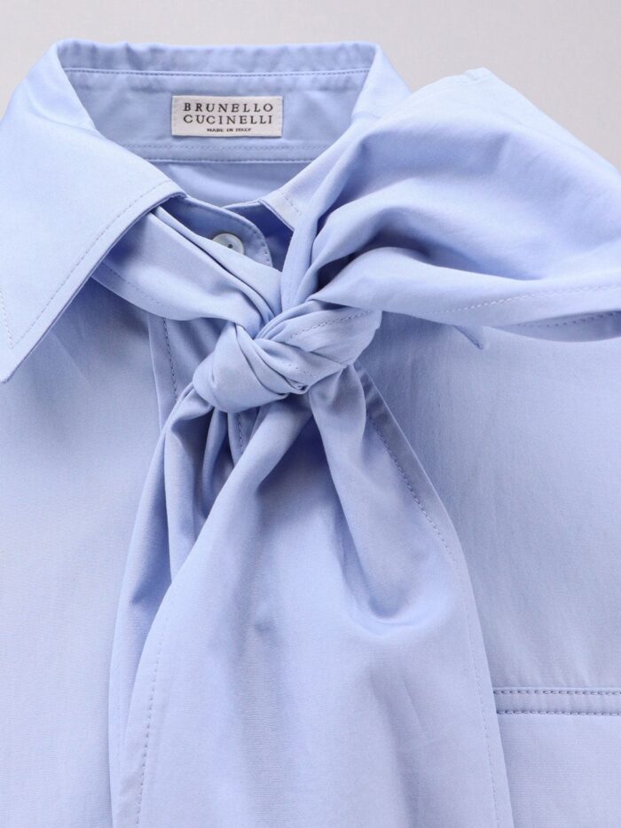 Brunello Cucinelli Cotton Shirt With Monili Detail