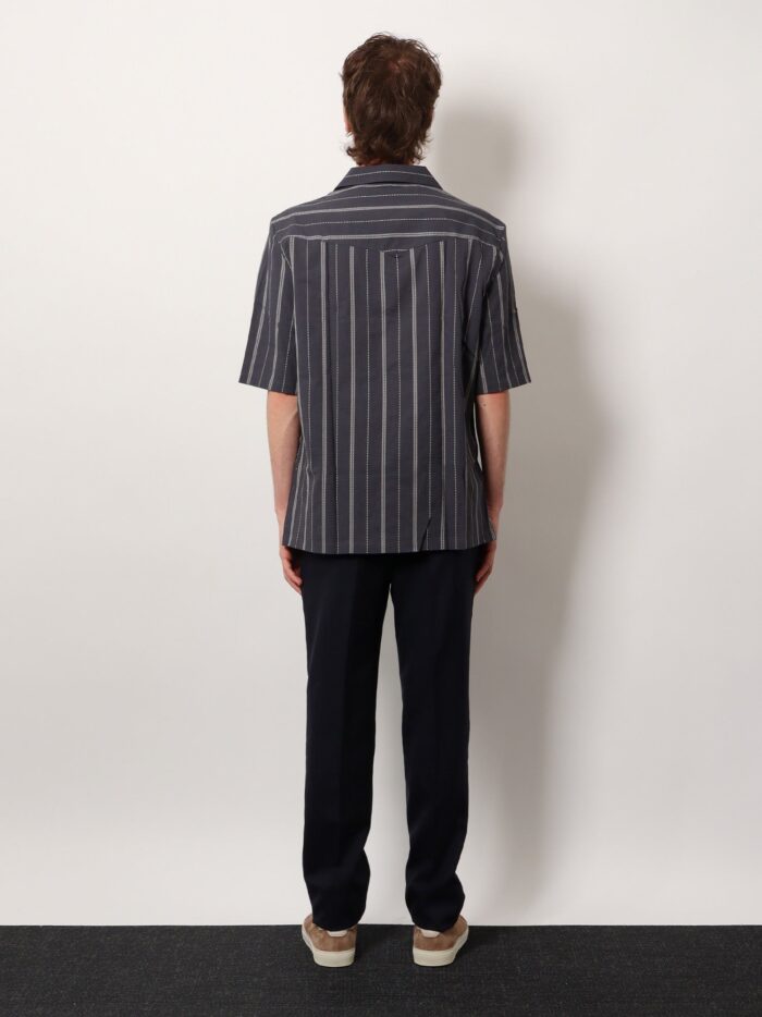 Brunello Cucinelli Cotton Shirt With Striped Motif