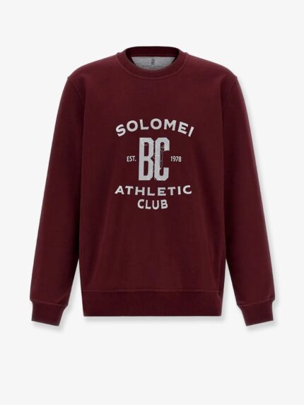 Brunello Cucinelli Cotton Sweatshirt With Print On The Front