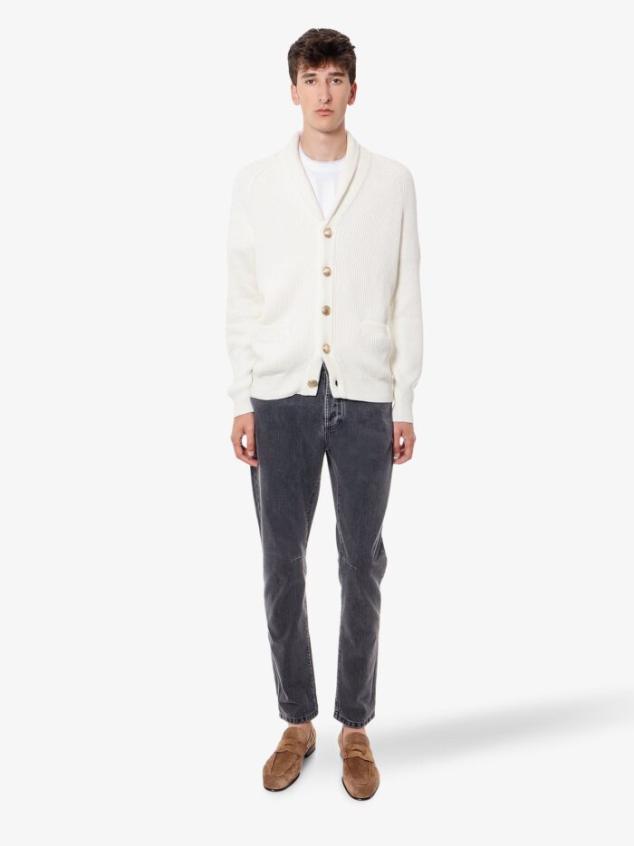 Brunello Cucinelli Cotton T-shirt With Contrasting Profiles